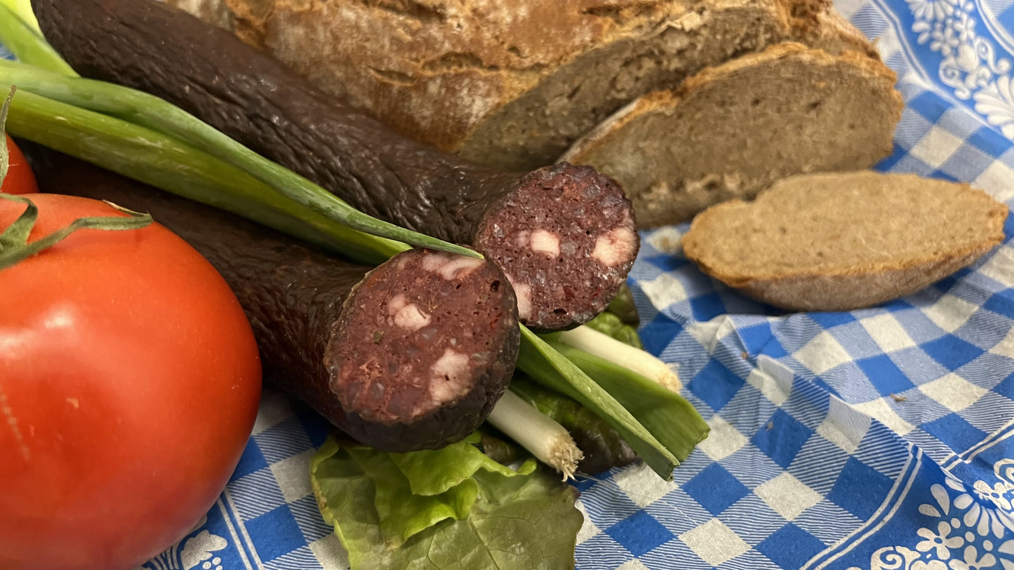 Speckwurst/Schwarzwurst/Blutwurst im Ring mit Chili – 1 kg